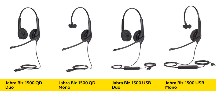 4 biến thể của jabra biz 1500 series