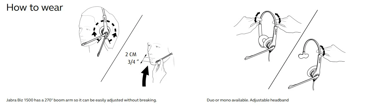 hdsd jabra biz 1500 series