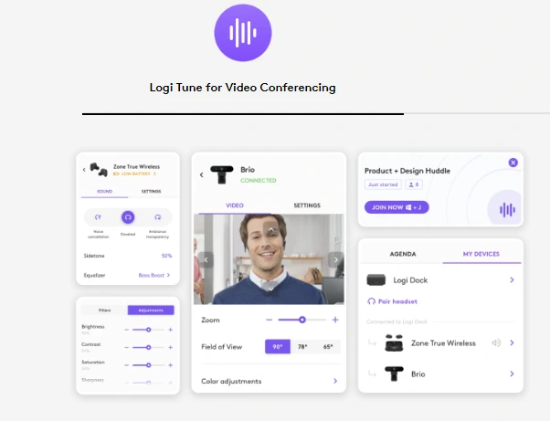 Sử dụng phần mềm Logi Tune cho họp hội nghị truyền trình