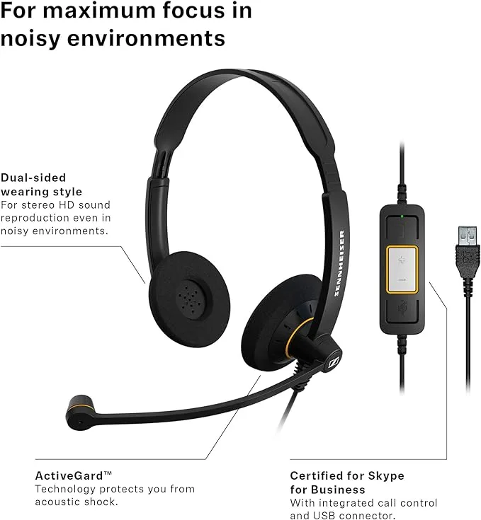 Tai nghe Sennheiser SC 60 USB ML