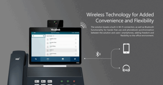Yealink SIP VP-T49G- Điện thoại IP Yealink cho doanh nghiệp 2025 Yealink SIP VP-T49G được trang bị Wi-Fi 2.4G5G và Bluetooth 4.0