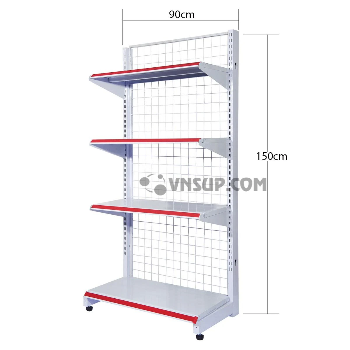ke-sieu-thi-don-ke-sieu-thi-don-KỆ SIÊU THỊ ĐƠN 4 TẦNG 1.2M X 1.5M, Chiều cao kệ: 1.5m, Chiều dài mâm tầng 1.2m