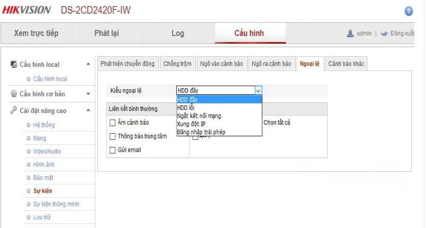 cach-cai-dat-tinh-nang-canh-bao-cua-camera-hikvisionHướng dẫn cài đặt các tính năng cảnh báo của camera Hikvison IP 7
