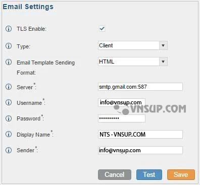 Cấu hình Email cho tổng đài Grandstream dùng để: Khôi phục lại mật khẩu đăng nhập khi quên. Gửi thông tin tài khoản vào email người dùng. Gửi Voicemail vào hòm thư người dùng. Gửi fax vào hòm thư người dùng. Gửi thông tin tài khoản vào email người dùng...