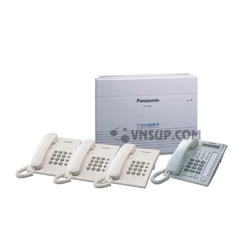 tong-dai-kx-tes824 Tổng đài Panasonic KX-TES824, Cấu hình 3 trung kế 8 máy nhánh