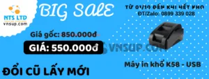 Khuyến mãi giá sốc máy in hóa đơn nhiệt K58