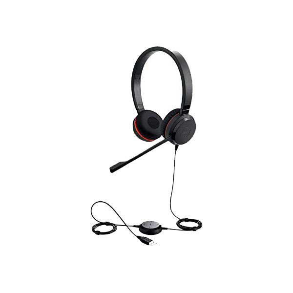 Tai nghe Jabra Evolve 30 II UC Stereo Tai nghe chuyên nghiệp tầm trung với kết nối plug-and-play đơn giản và bộ điều khiển cuộc gọi