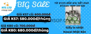 Khuyến mãi giá sốc giấy in nhiệt Kawai - Nhật Bản
