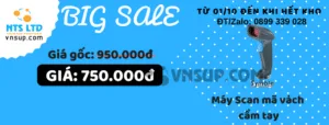 Khuyến mãi giá sốc máy scan mã vạch cầm tay