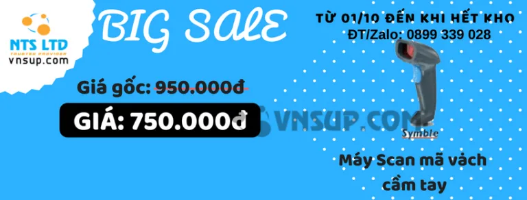 Khuyến mãi giá sốc máy scan mã vạch cầm tay