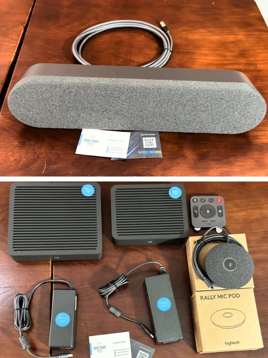 Loa logitech rally và bộ hub