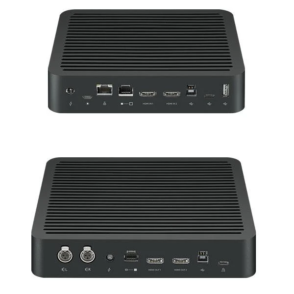 Table hub và Display hub trong bộ thiết bị hội nghị Logitech rally Table hub và Display hub trong bộ thiết bị hội nghị Logitech rally