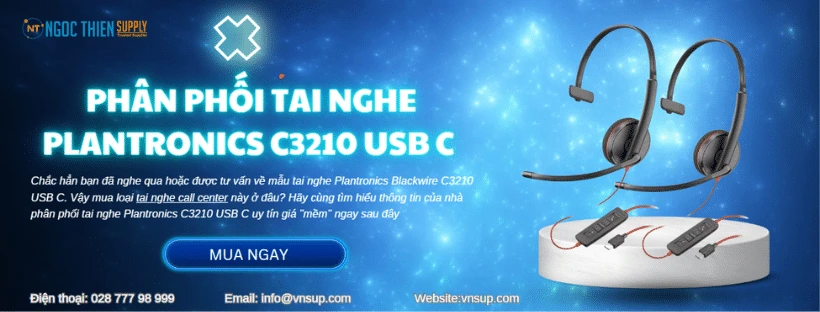 Phân phối tai nghe Plantronics C3210 USB C (1)
