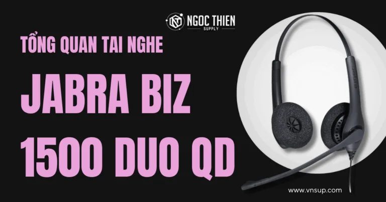 Tổng quan tai nghe Jabra Biz 1500 Duo QD (Quick Disconect)
