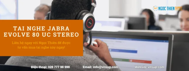 Tổng quan tai nghe Jabra Evolve 80 Uc Stereo