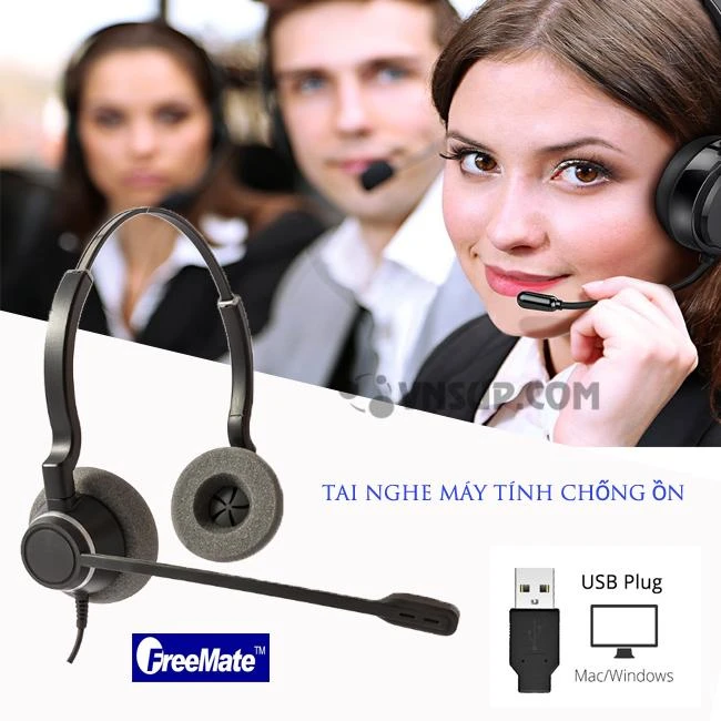 chon tai nghe may tinh chong on Phân phối tai nghe Freemate