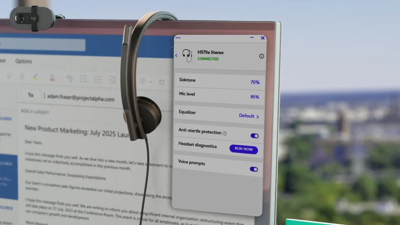 Logitech H570e bảo vệ thính giác