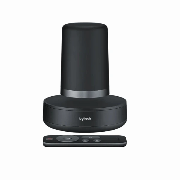 webcam logitech rally và remote của nó