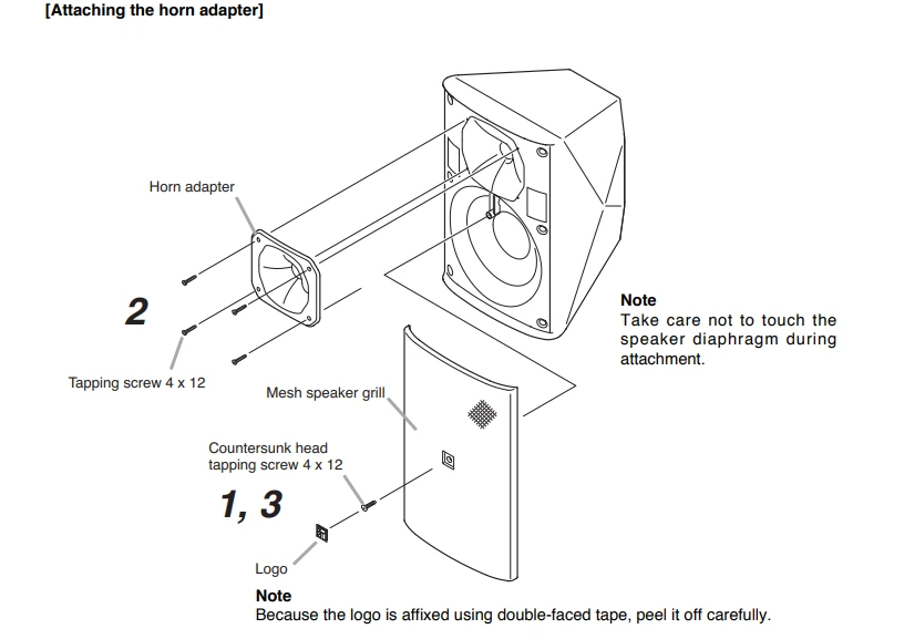 Sau khi gắn bộ điều hợp loa