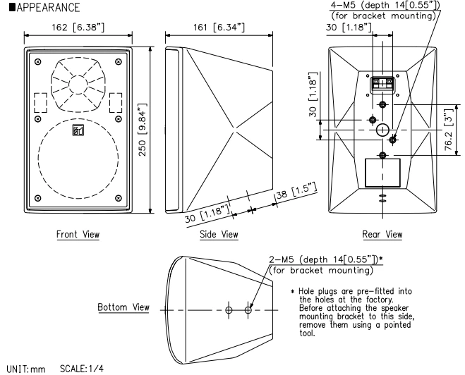 Thông số kĩ thuật TOA F-1300B