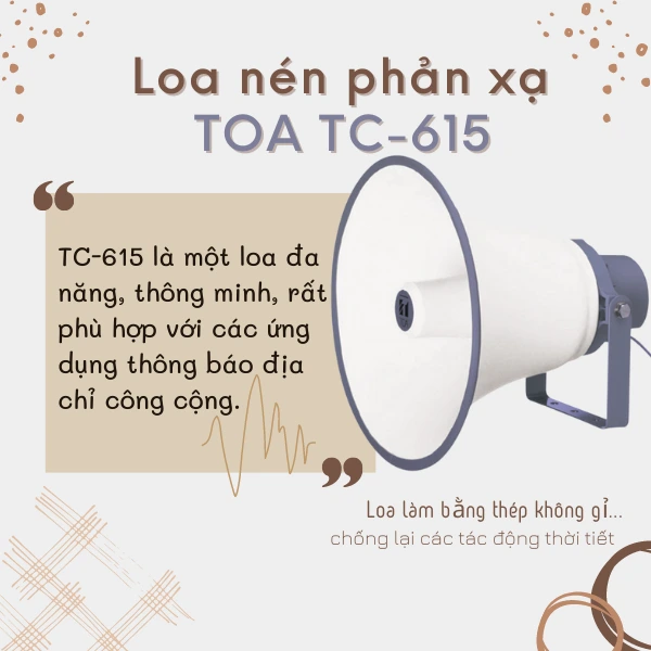 loa nén phản xạ tc-615
