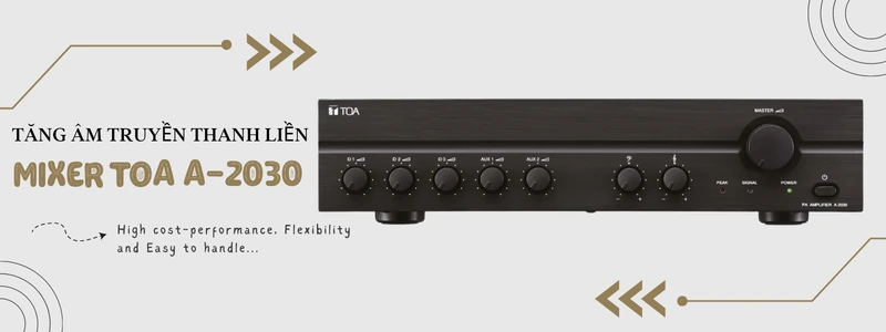 tăng âm truyền thanh liền mixer a-2030