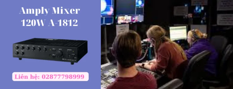 Amply Mixer 120W A-1812