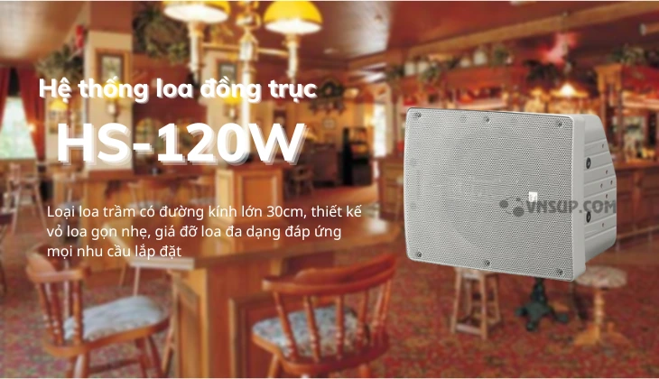 Hệ thống loa đồng trục HS-120W