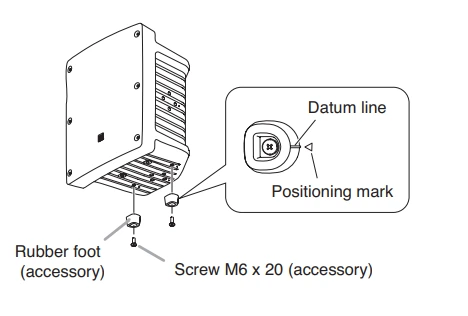 Hướng dẫn gắn chân đế cao su vào chân loa