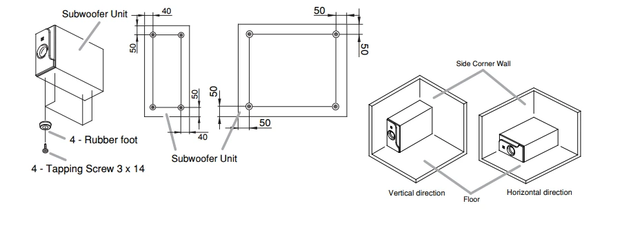 Lắp loa trên sàn