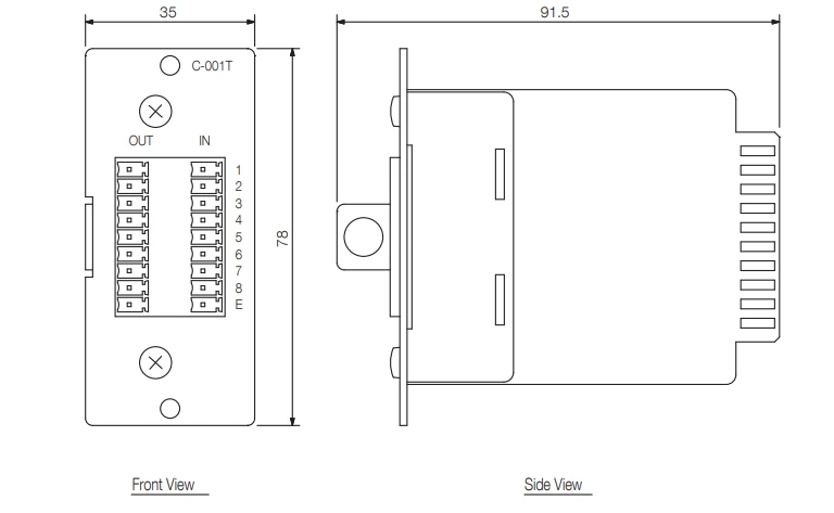 Thông số kĩ thuật C-001T