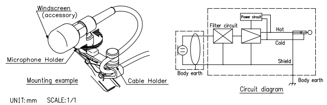 Thông số kĩ thuật EM-410 lavalier microphone