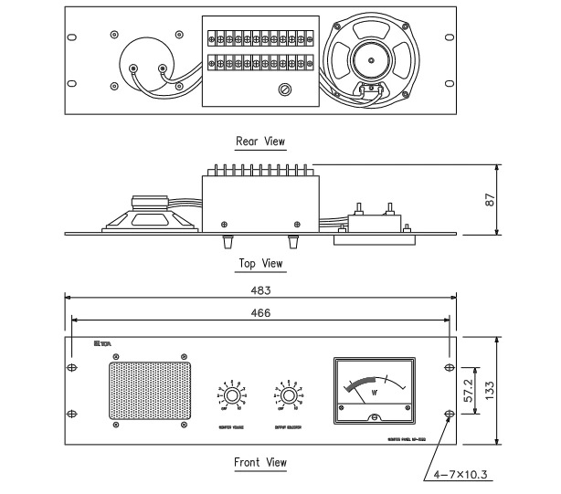 Thông số kĩ thuật bảng giám sát