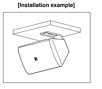 Ví dụ lắp đặt loa theo chiều ngang