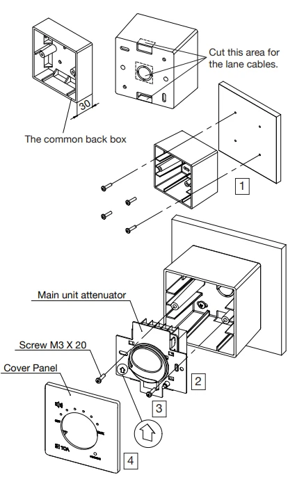 các bước lắp đặt chiết áp trên bề mặt