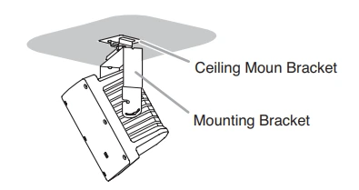giá treo trần điều chỉnh góc