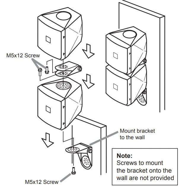 lắp đặt trên tường hệ thống kép