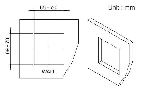 lắp đặt phẳng với hộp sau