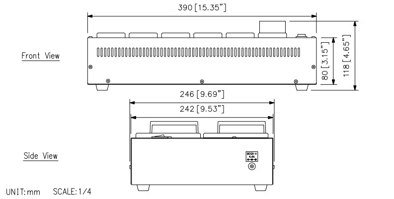 mat truoc, mat ben TOA BC-5000-12