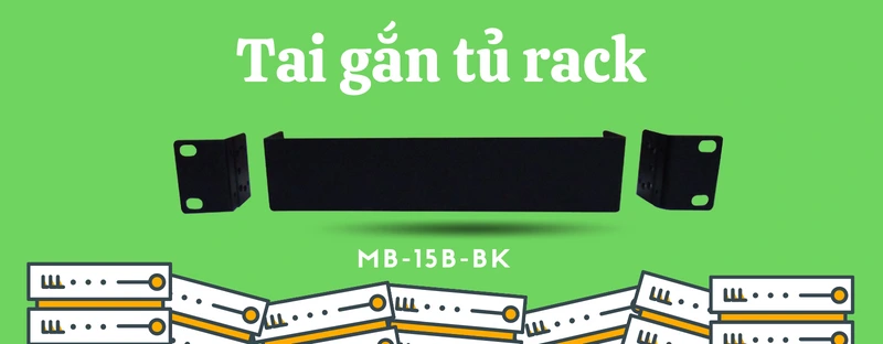 tai gắn tủ rack mb-15b-bk