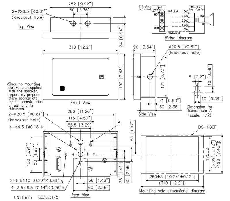 thông số kỹ thuật bs-680f