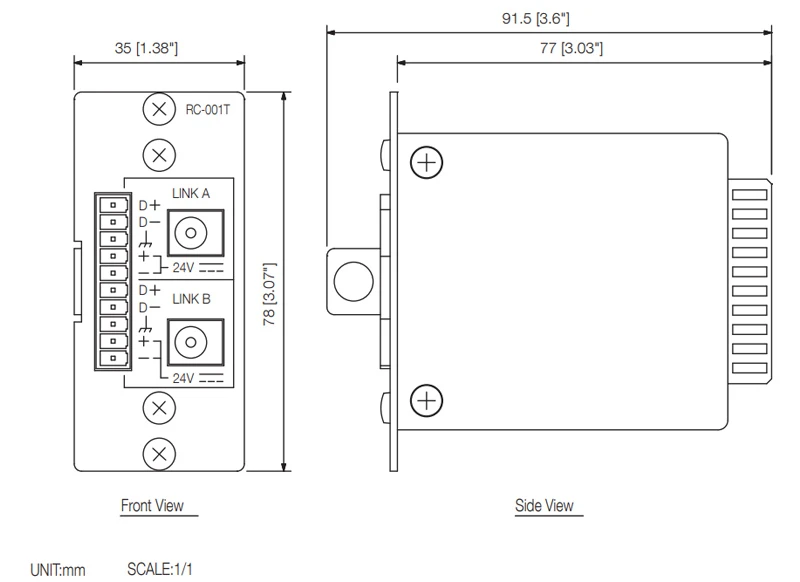 thông số kỹ thuật toa rc-001t