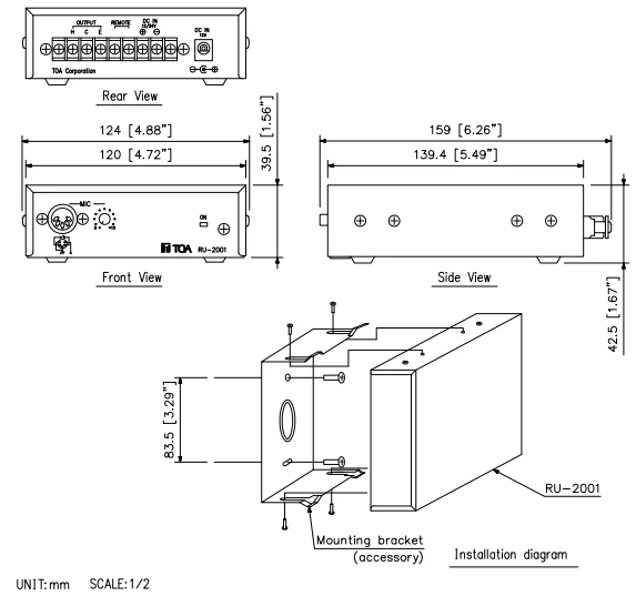 Thông số kỹ thuật RU-2001