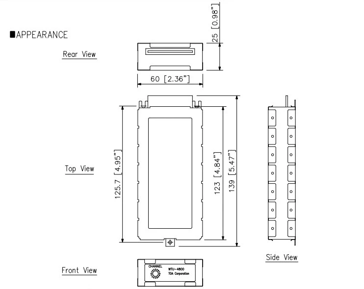 các mặt của WTU 4800