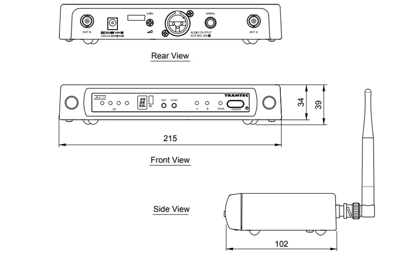 thông số kỹ thuật đầu thu không dây