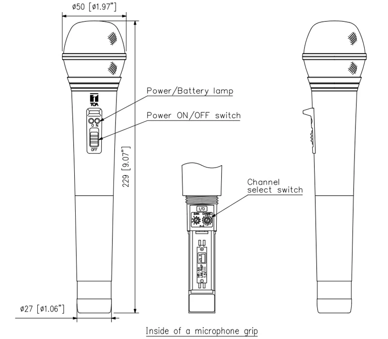 thông số kỹ thuật micro không dây
