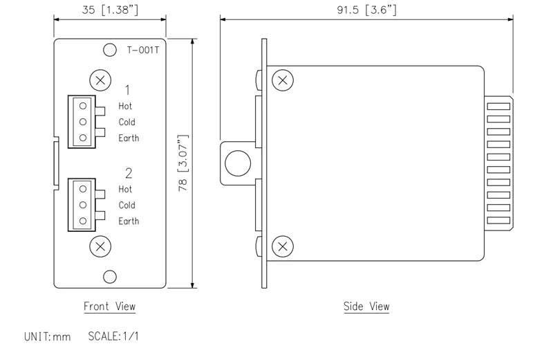 thông số kỹ thuật toa t-001t