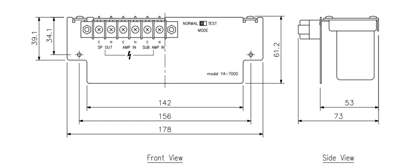 thông số kỹ thuật của bộ chuyển đổi module ya-7000