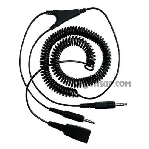 Dây cáp chuyển QD thành 2cổng 3.5mm, dài 2m