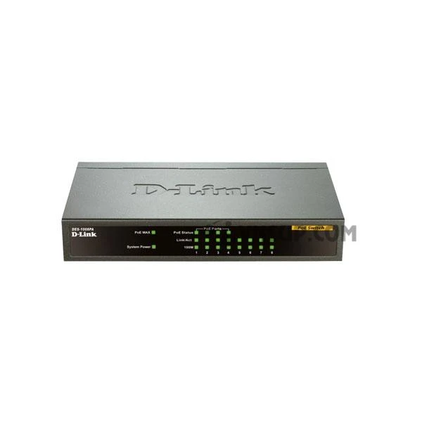 29401_des1008pab2imagelfront Thiết bị chia mạng D-link DES-1008PA POE
